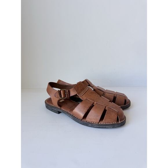 Cole Haan Shoes - COLE HAAN FISHERMAN Sandals Women's Size 11 AA Brown Shoes 100% Leather Brazil